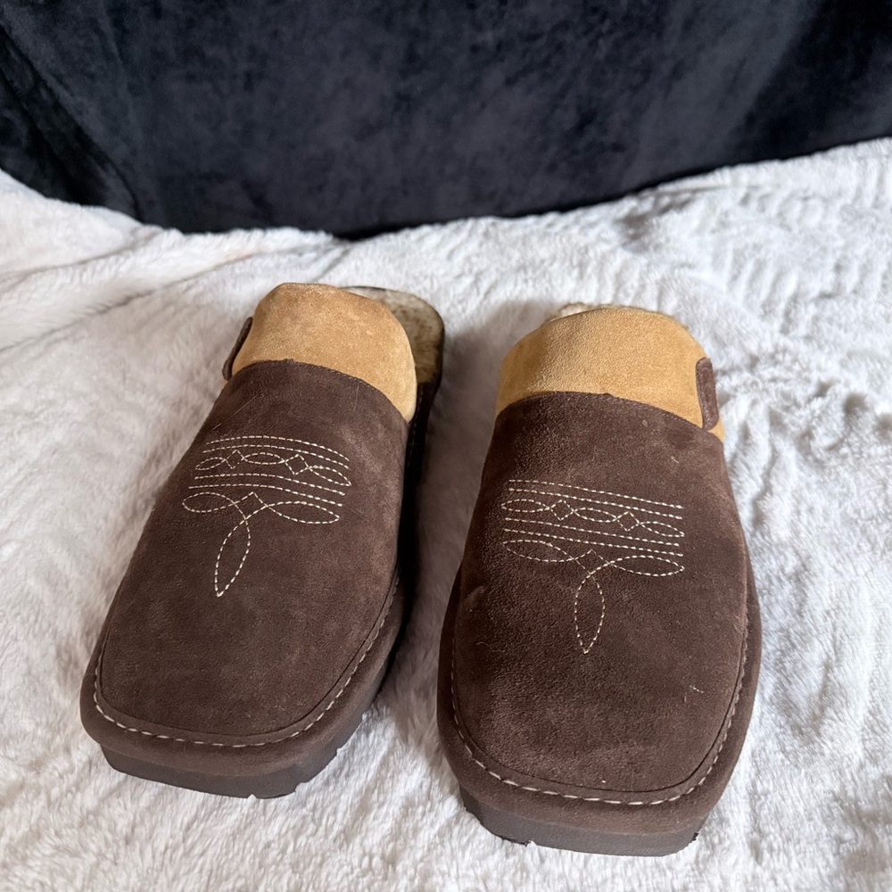 Ariat Brown and Tan Suede Men's Loafers